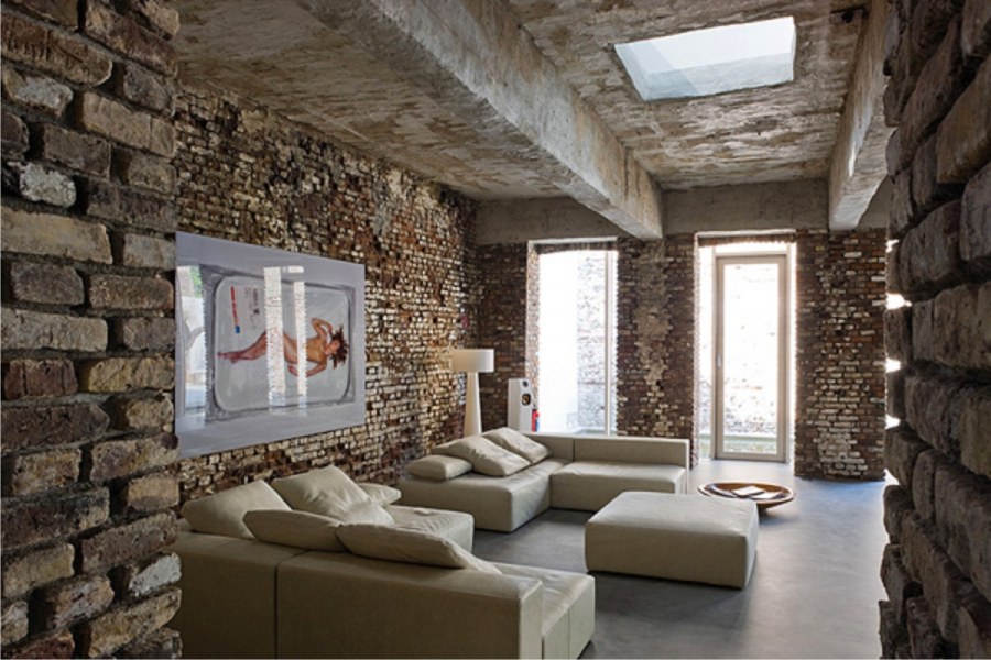 Loft Interior Design кирпич