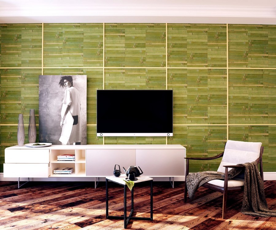 Бамбуковое полотно лайм Cosca