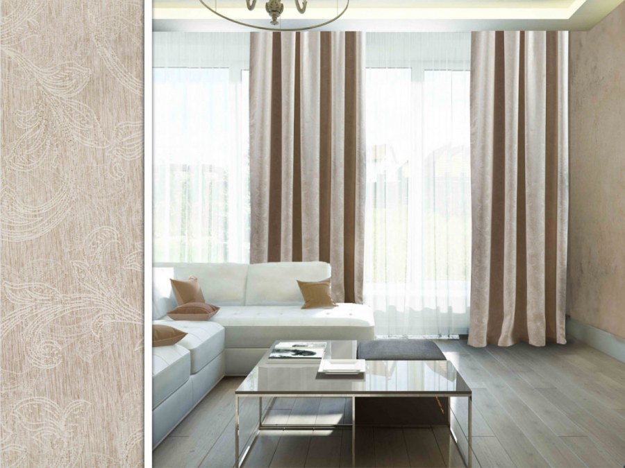 Бежевые шторы