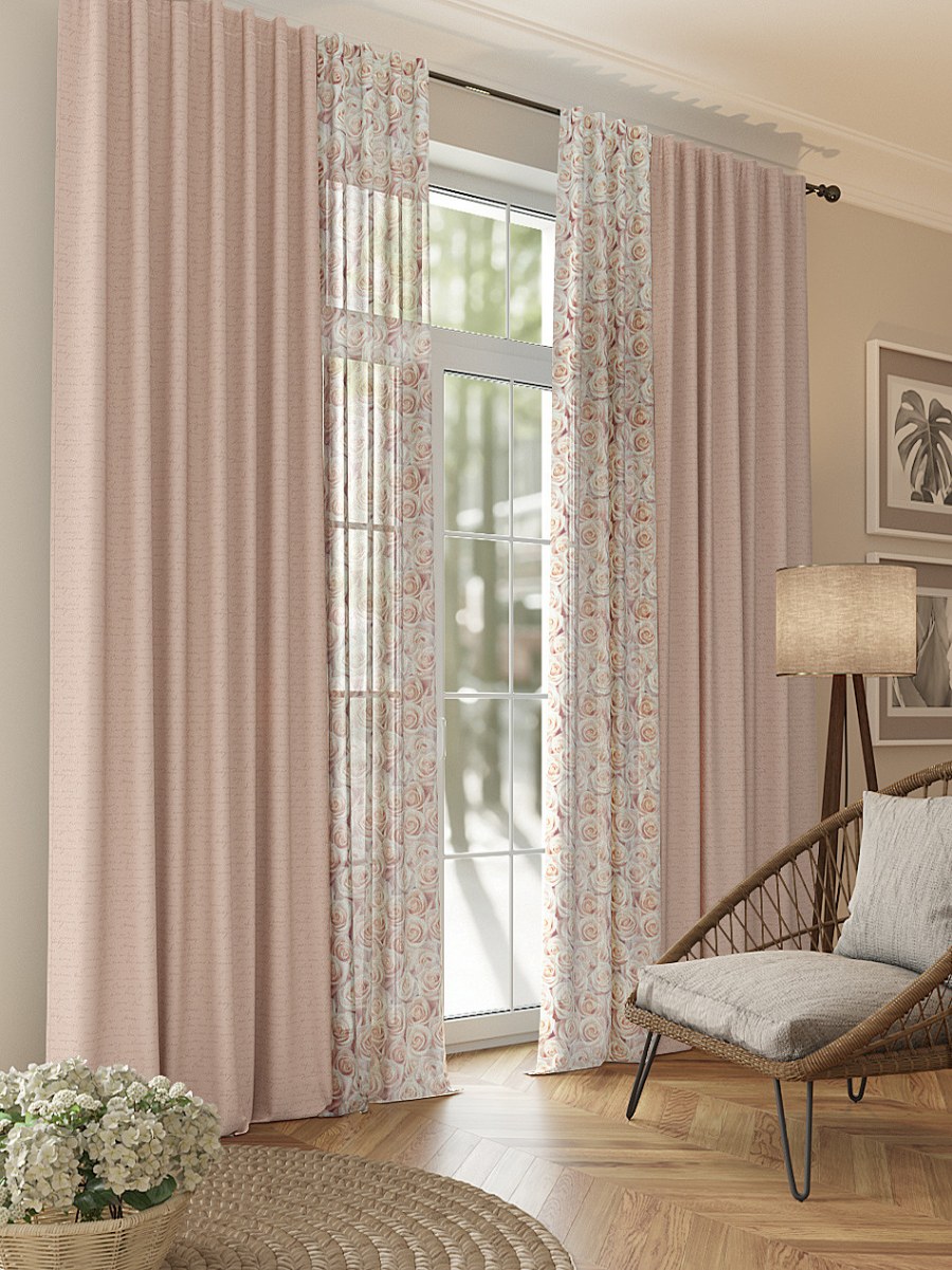 Комплект портьер ТОМДОМ вайноло 280