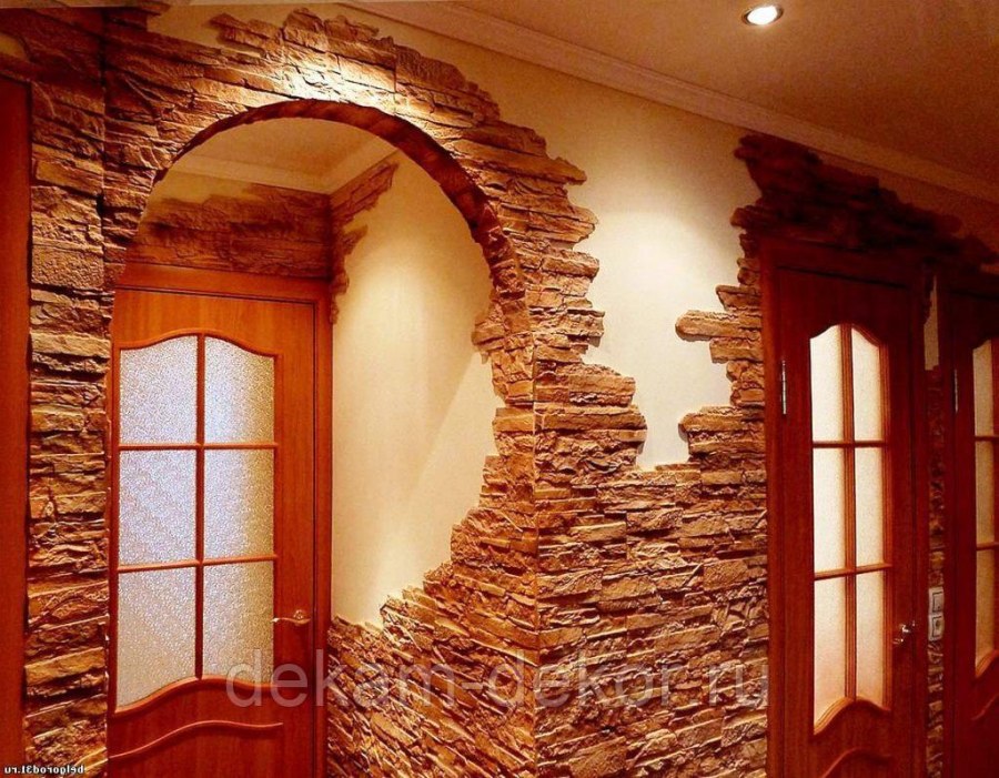 Отделка декоративным камнем