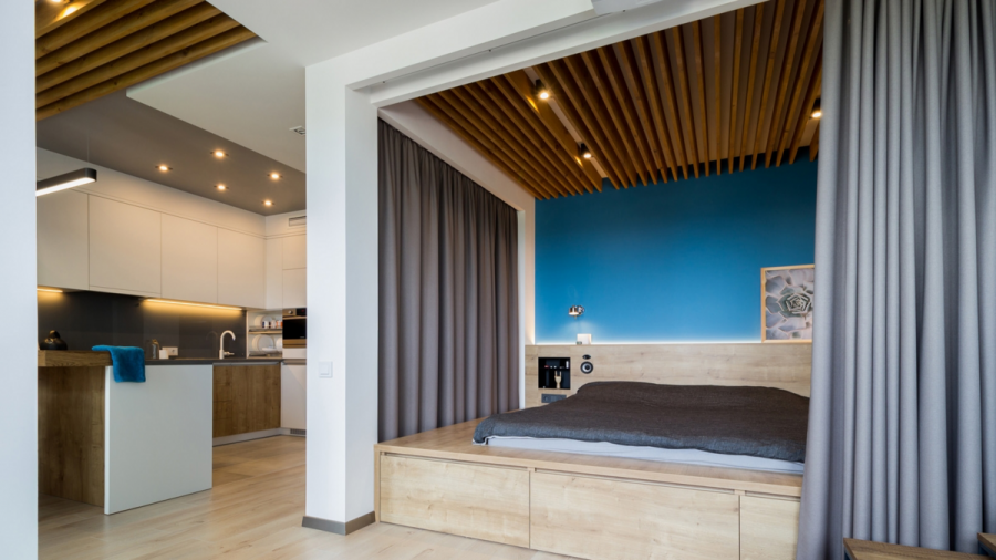 Подиум в квартире студии