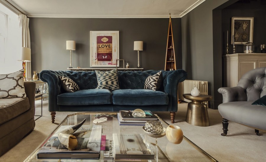 Гостиная в современном английском стиле
