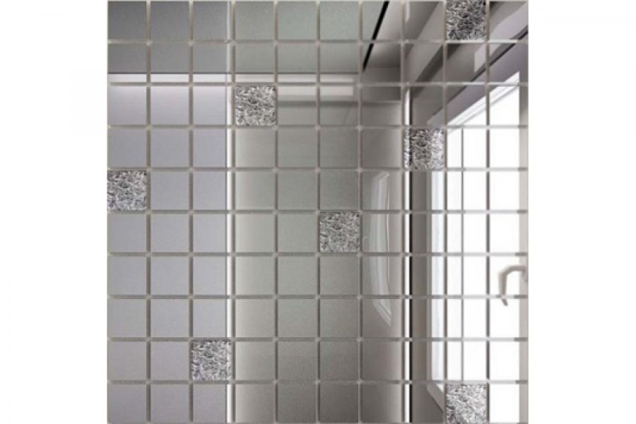 Мозаика зеркальная графит г25 ДСТ 25 Х 25/300 X 300 мм 10шт 0.9