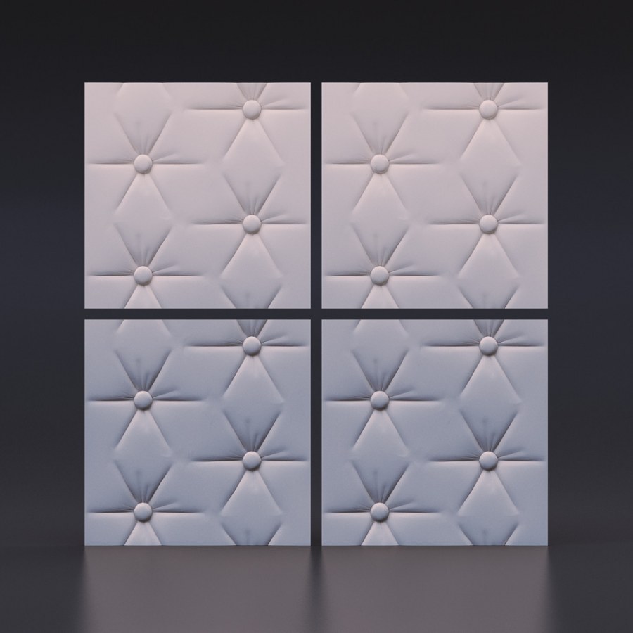 Гипсовая 3д панель «Paneele» модель 225,(50*50 см, толщина 1-2 см)