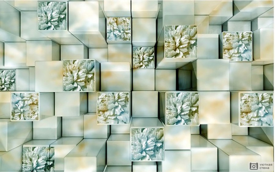 Объемные обои в интерьере