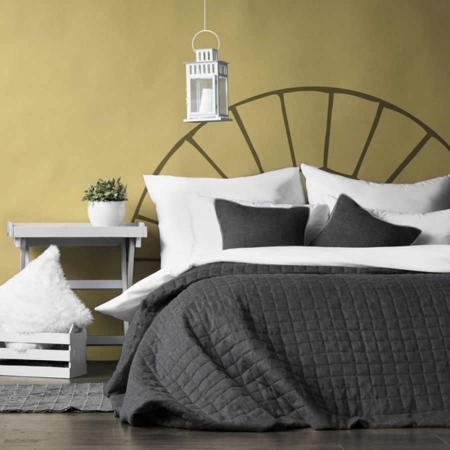 Покрывало 160х220 серое