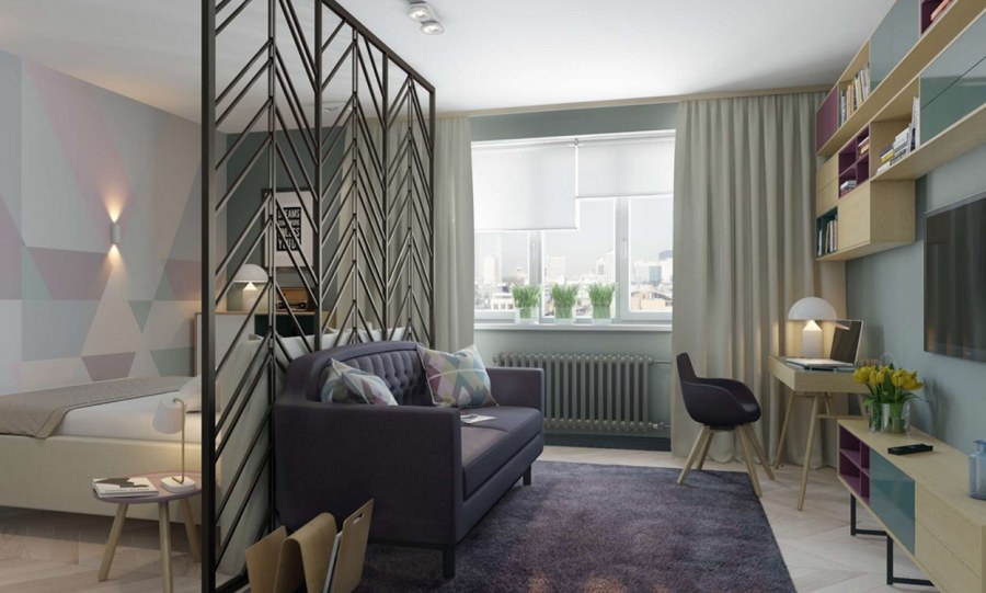 Разделение комнаты на спальню и гостиную