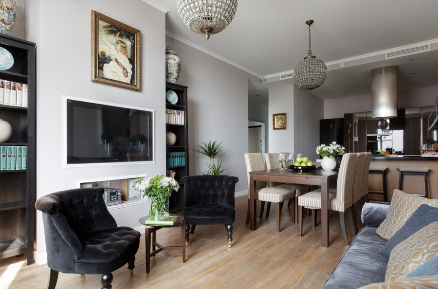 Американский стиль в интерьере студии