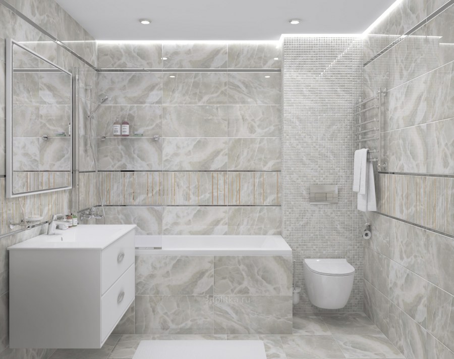 Плитка laparet Atlantic White