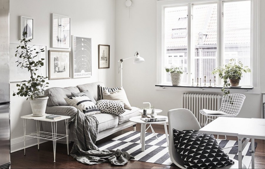 Гостиная в стиле Сканди