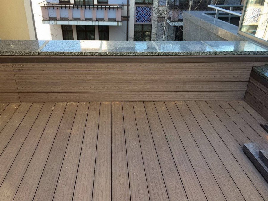 ДПК террас.доска Holzhof шовная 18х140х3000, м2