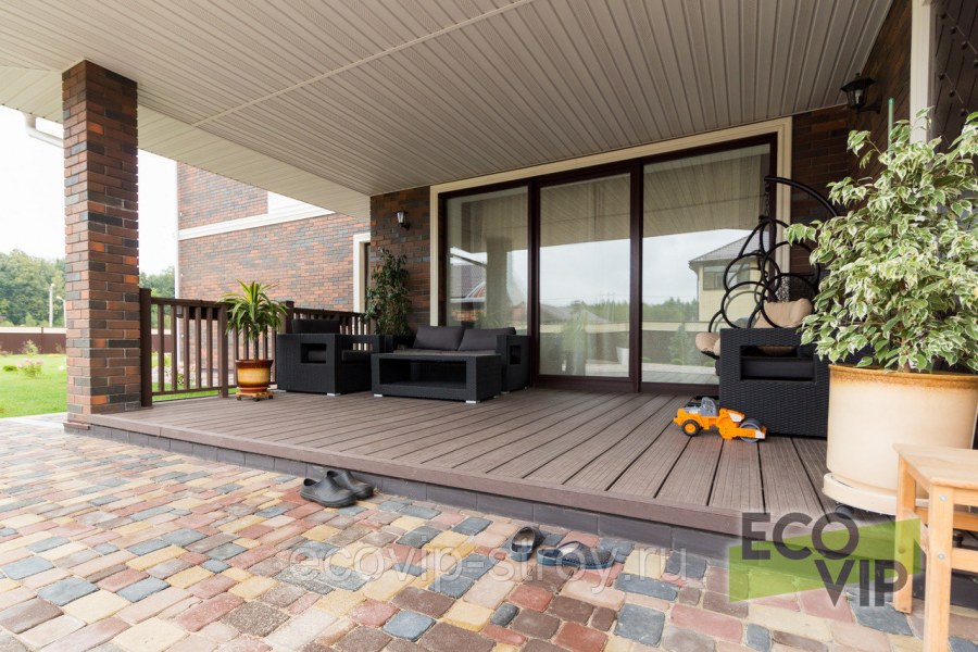 Веранда из ДПК