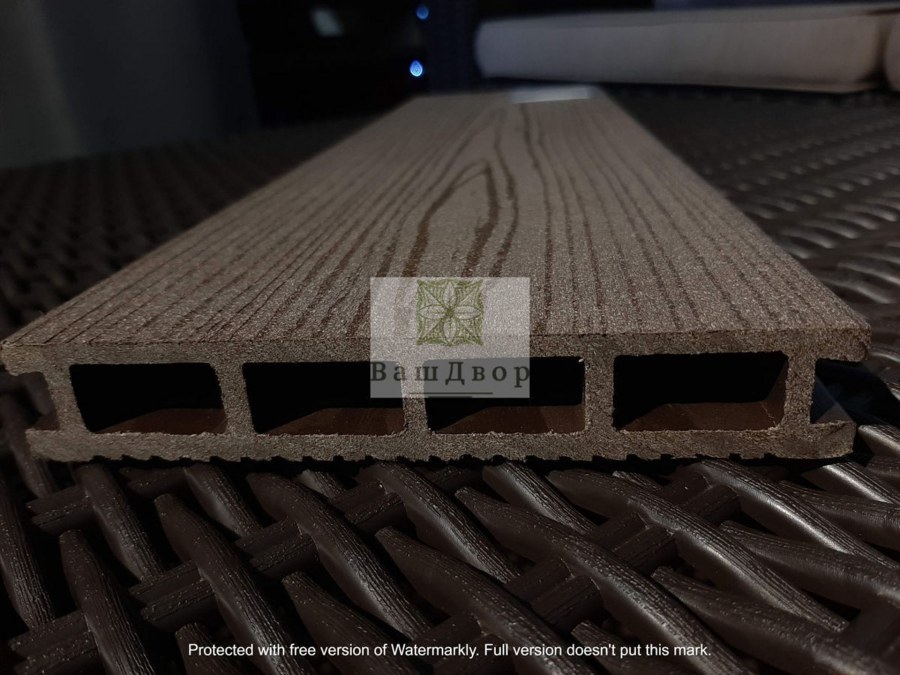 Террасная доска Double 139х27х4000 антрацит