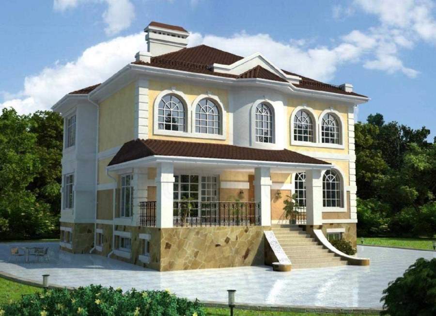 Коттеджи с большими балконами