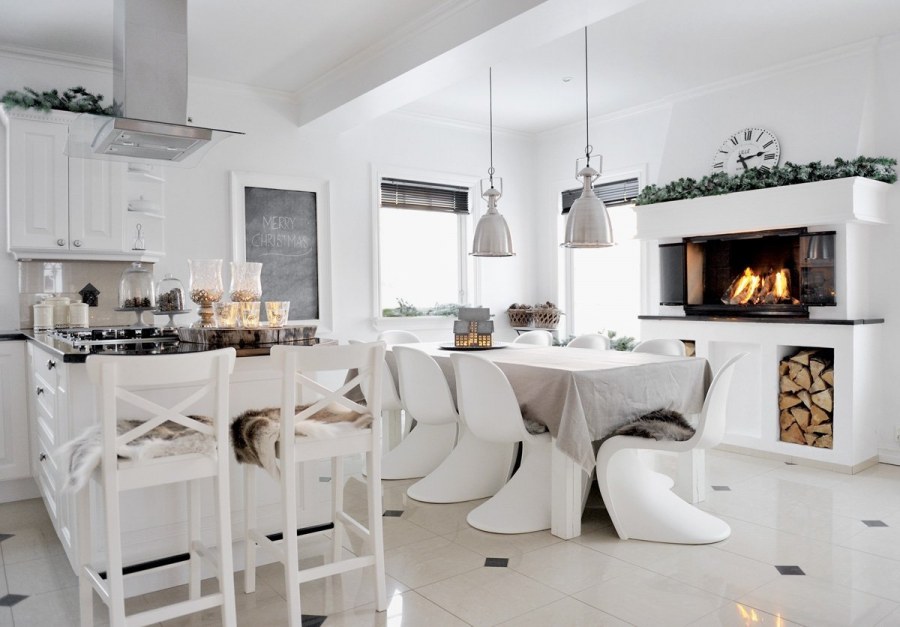 Норвежский стиль в интерьере кухни