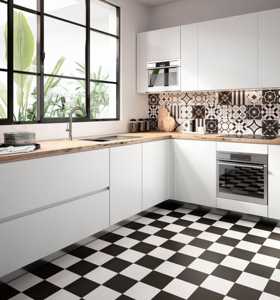 Плитка Patchwork Black White