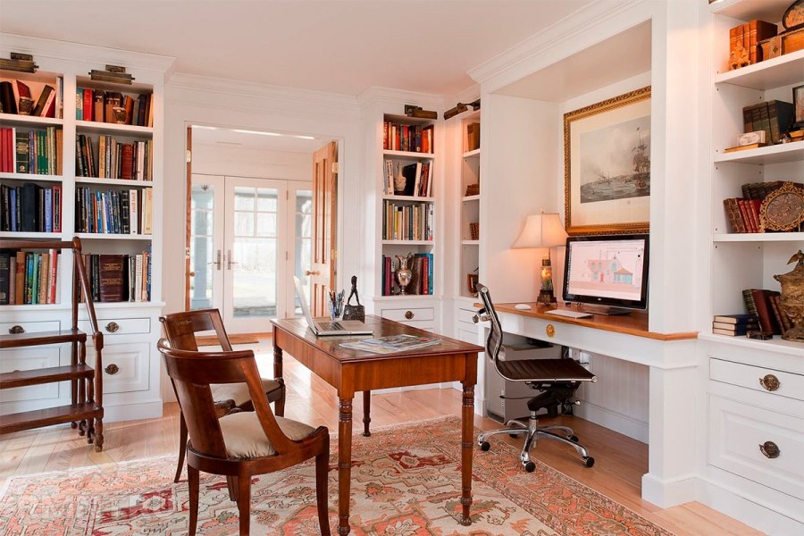 Кабинет библиотека интерьер икеа