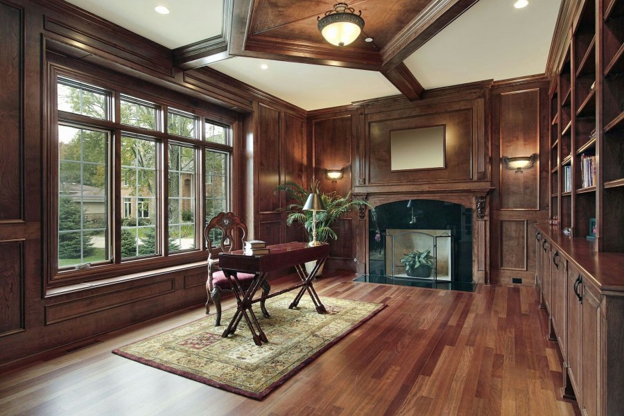 Отделка деревом в интерьере