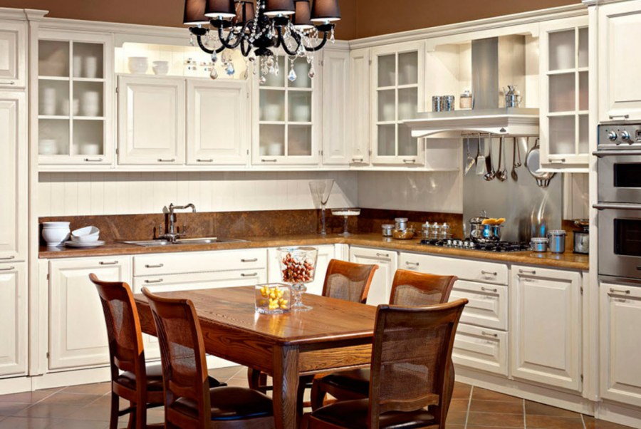 Кухня Неоклассика слоновая кость