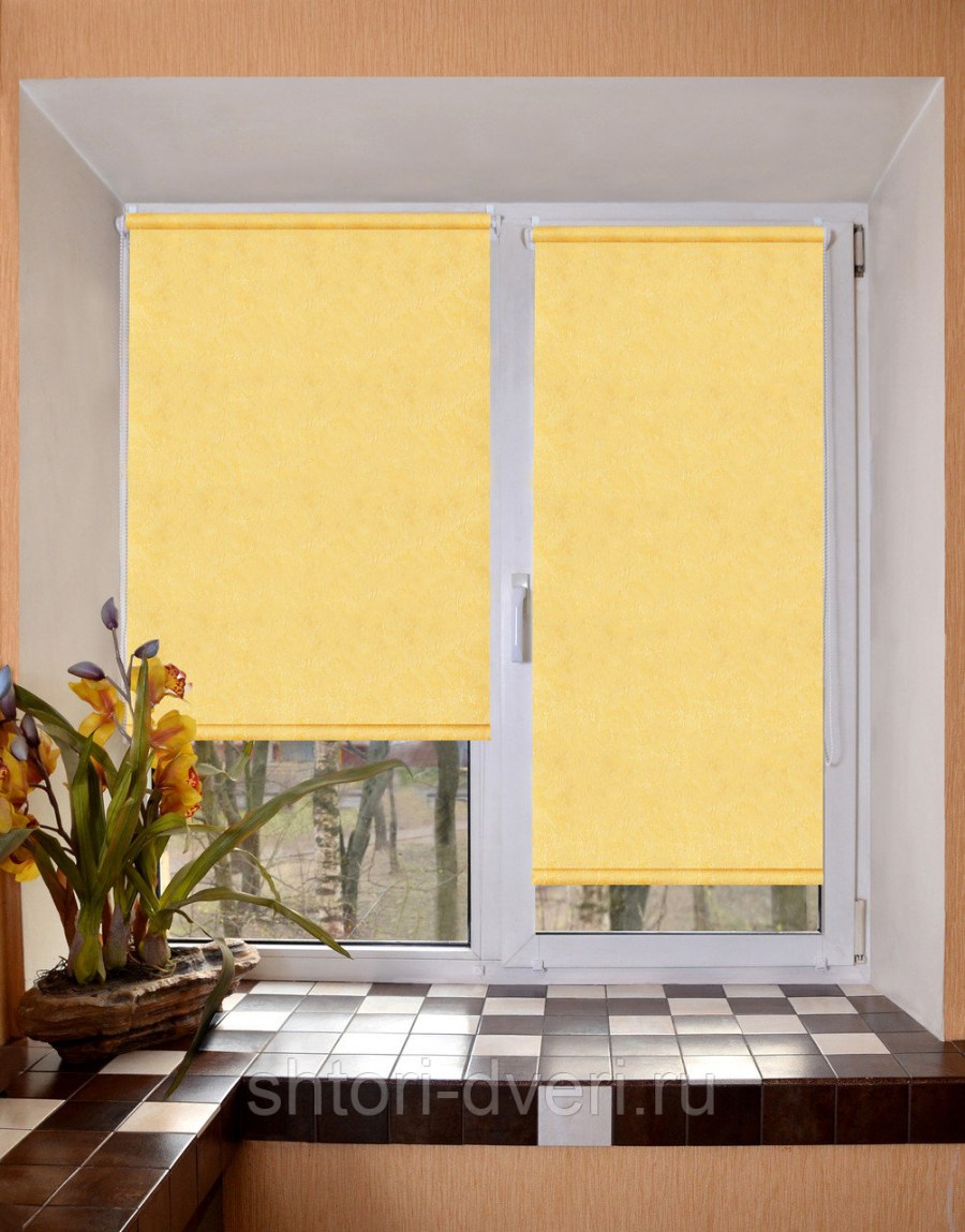 Рулонные шторы Эскар янтарь
