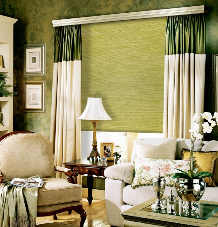 8804 Рулонная штора 120х175 концепт зеленый ширина 120 см