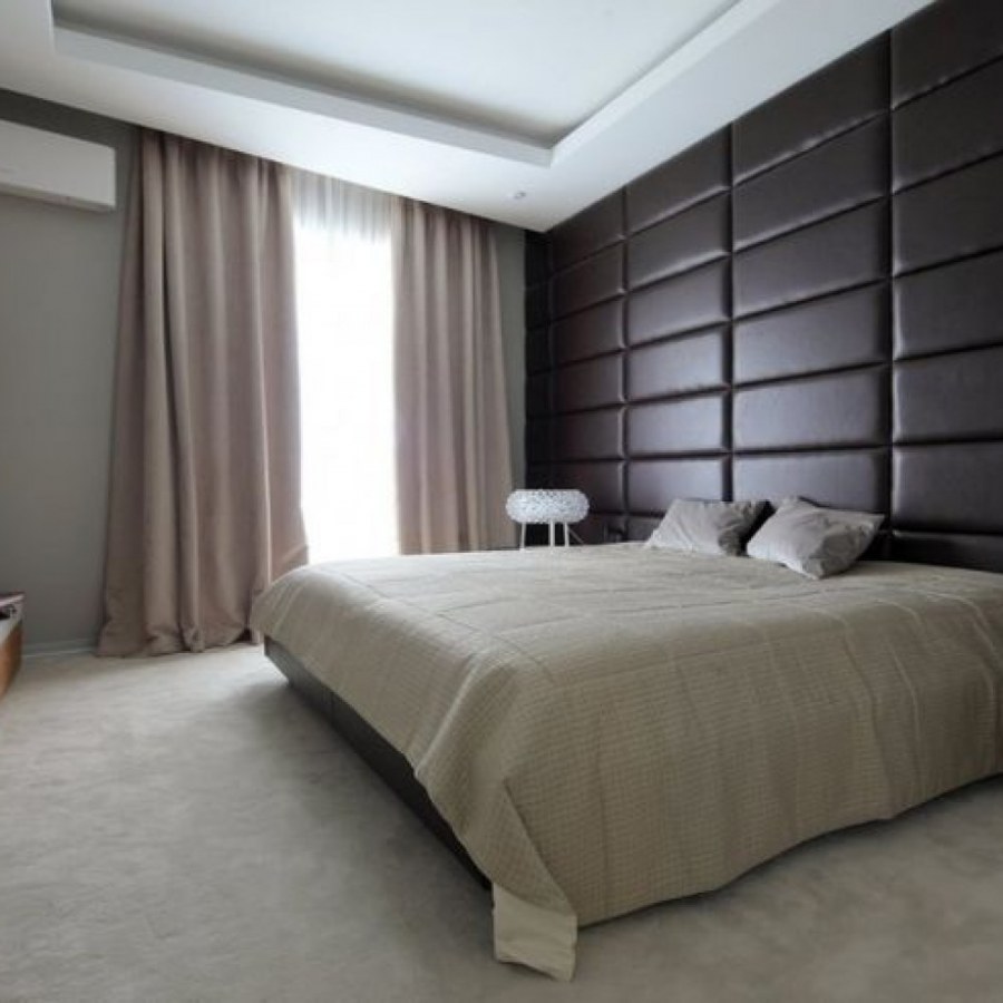 Мягкие панели в спальне