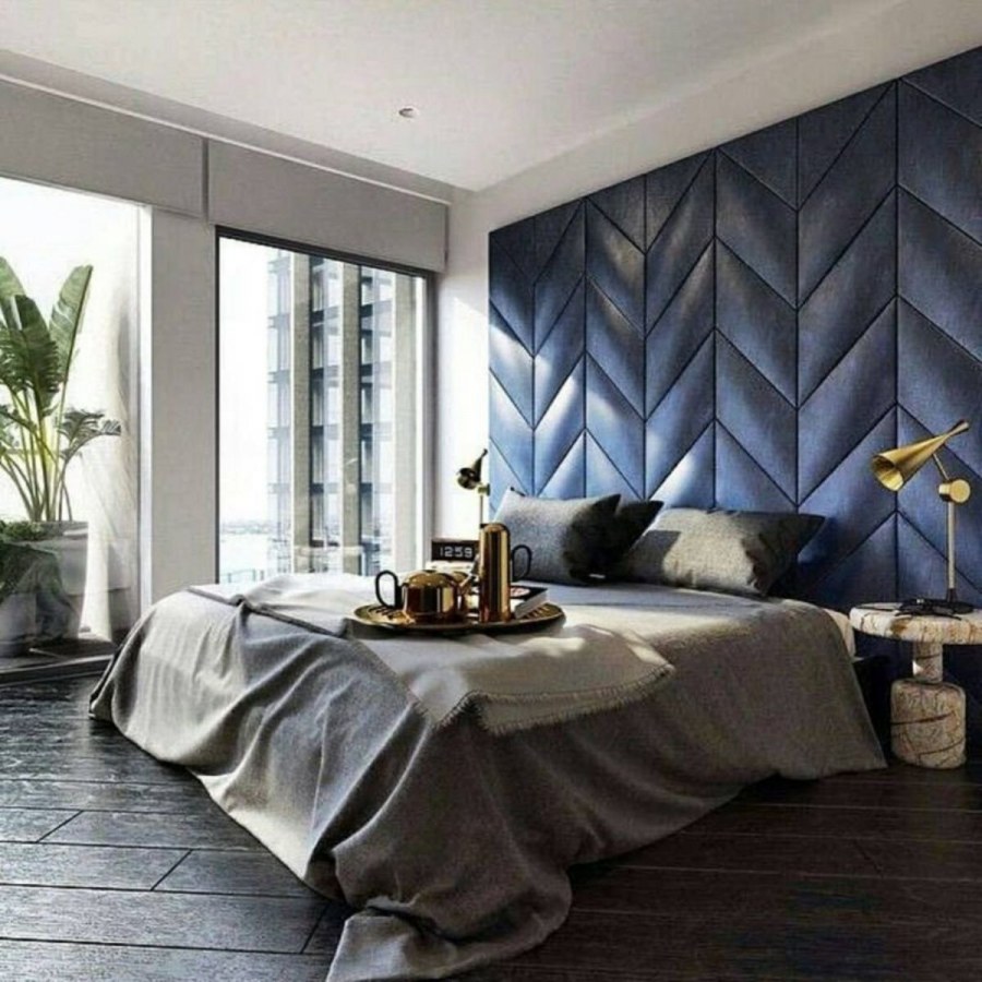 Мягкие панели на стену в спальню