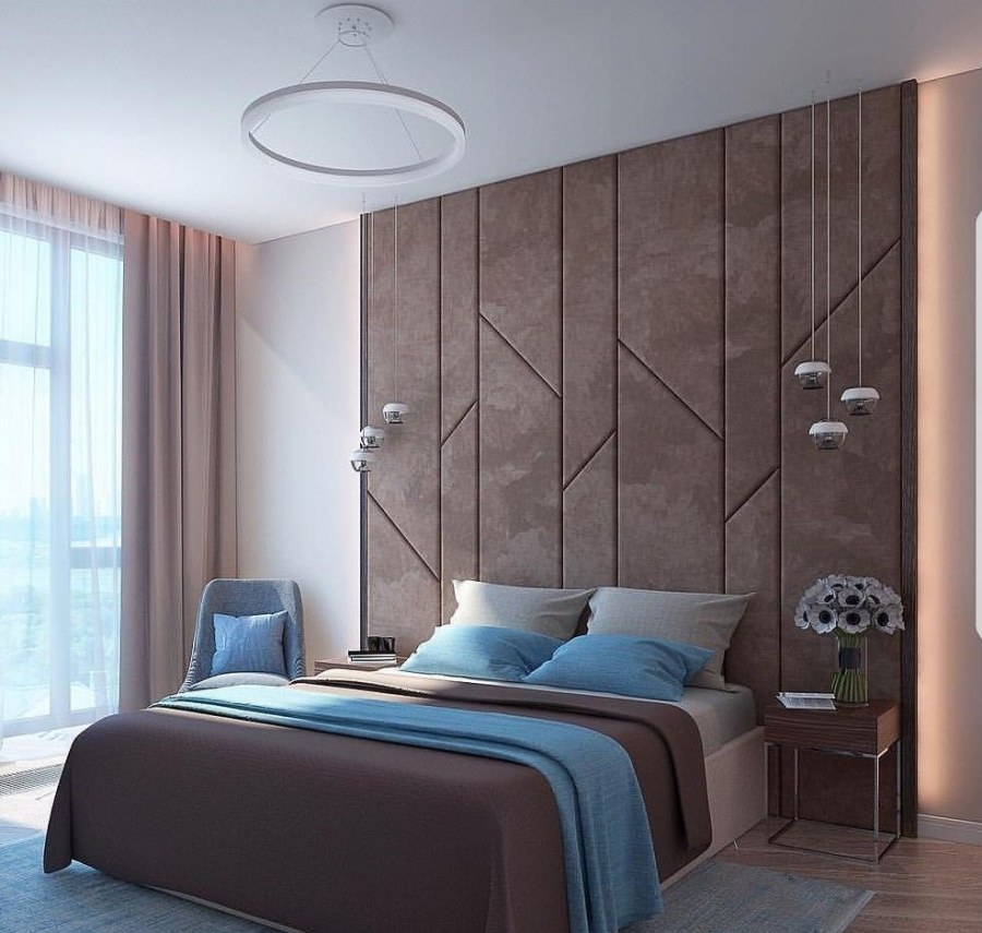 Мягкие стеновые панели для спальни
