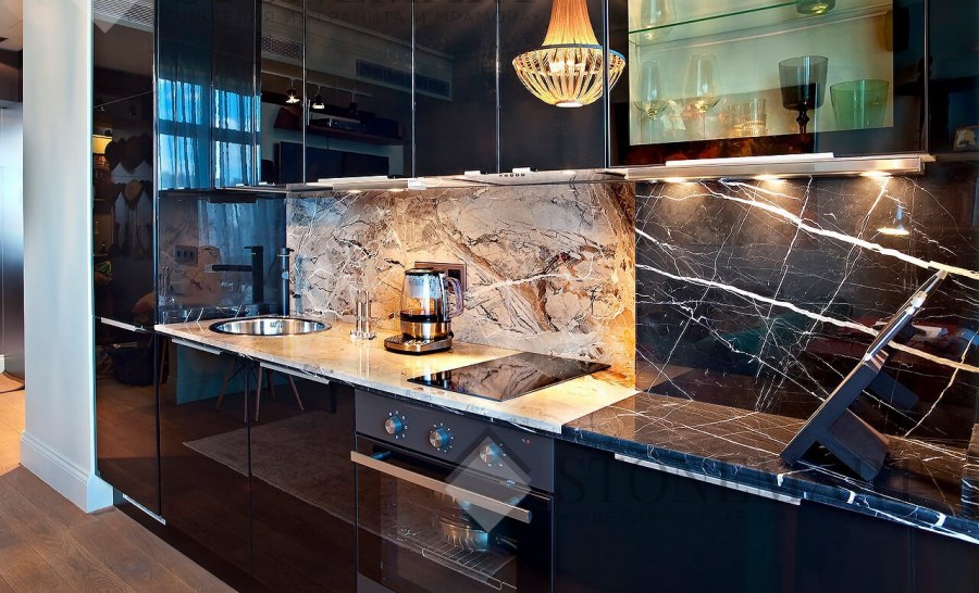 Кухня мрамор