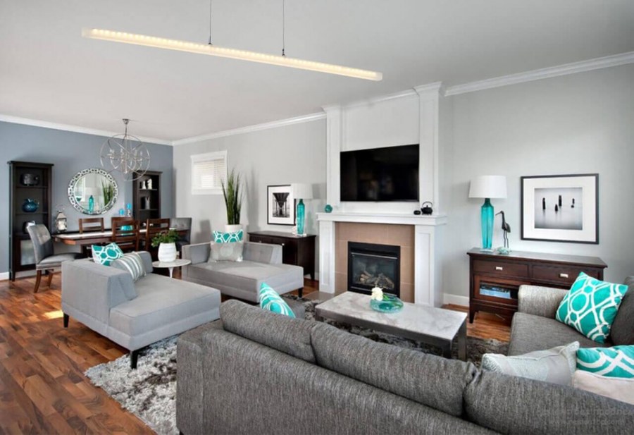 Диван бирюзового цвета