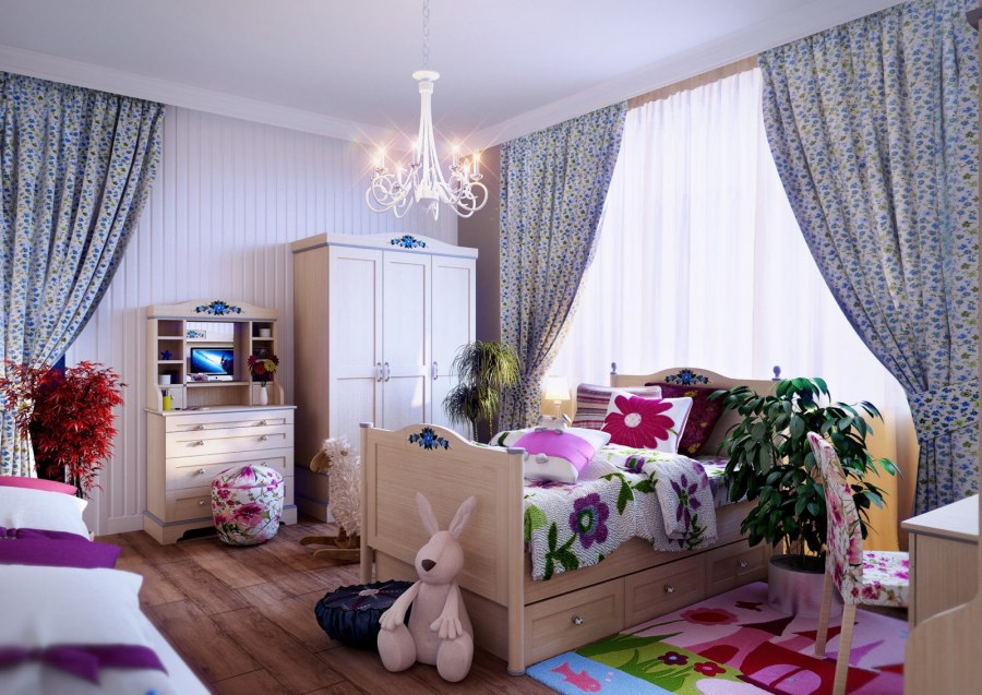 Прованс в интерьере детской