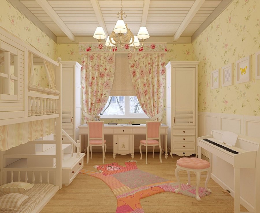 Детские комнаты в стиле Прованс
