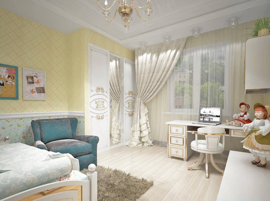 Комната для девочки в стиле Прованс