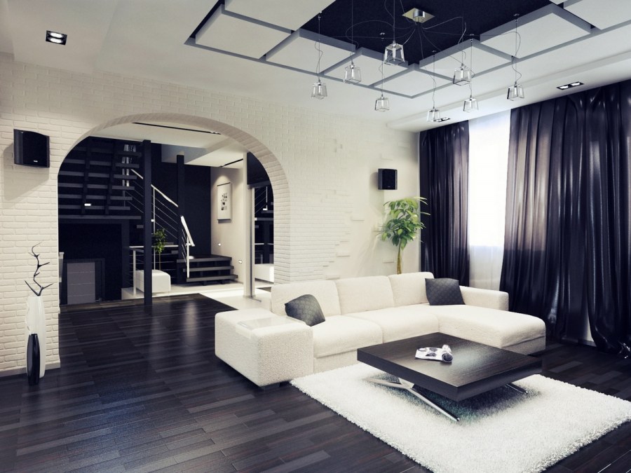 Интерьеры помещений в частном доме