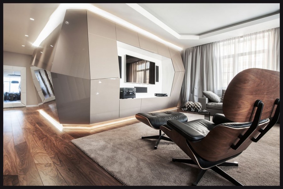 Интерьер в стиле футуризм