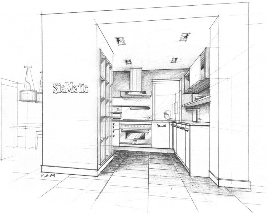 Планировка кухни эскизы