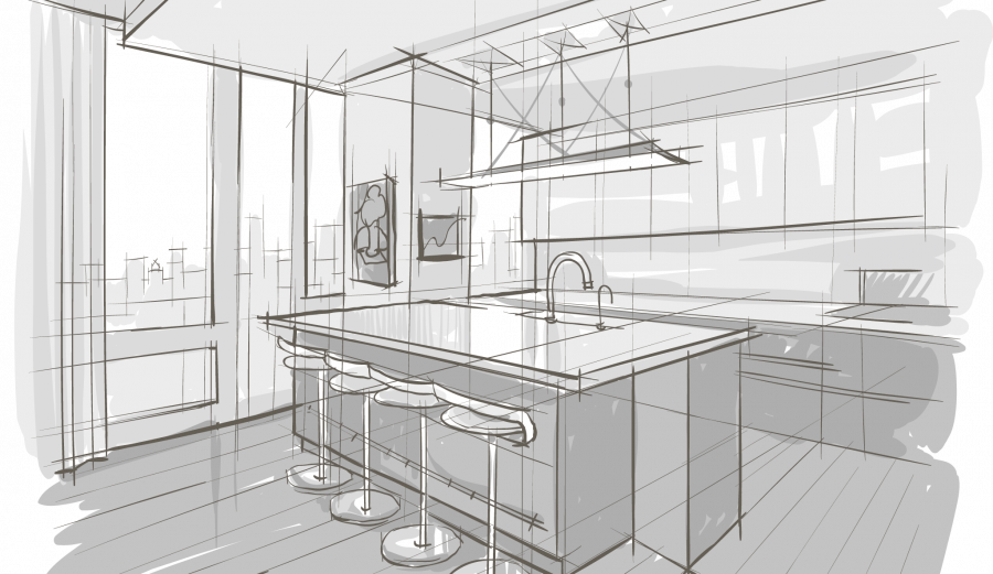 Кухня набросок
