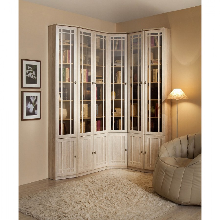 Книжный шкаф Шерлок дуб сонома