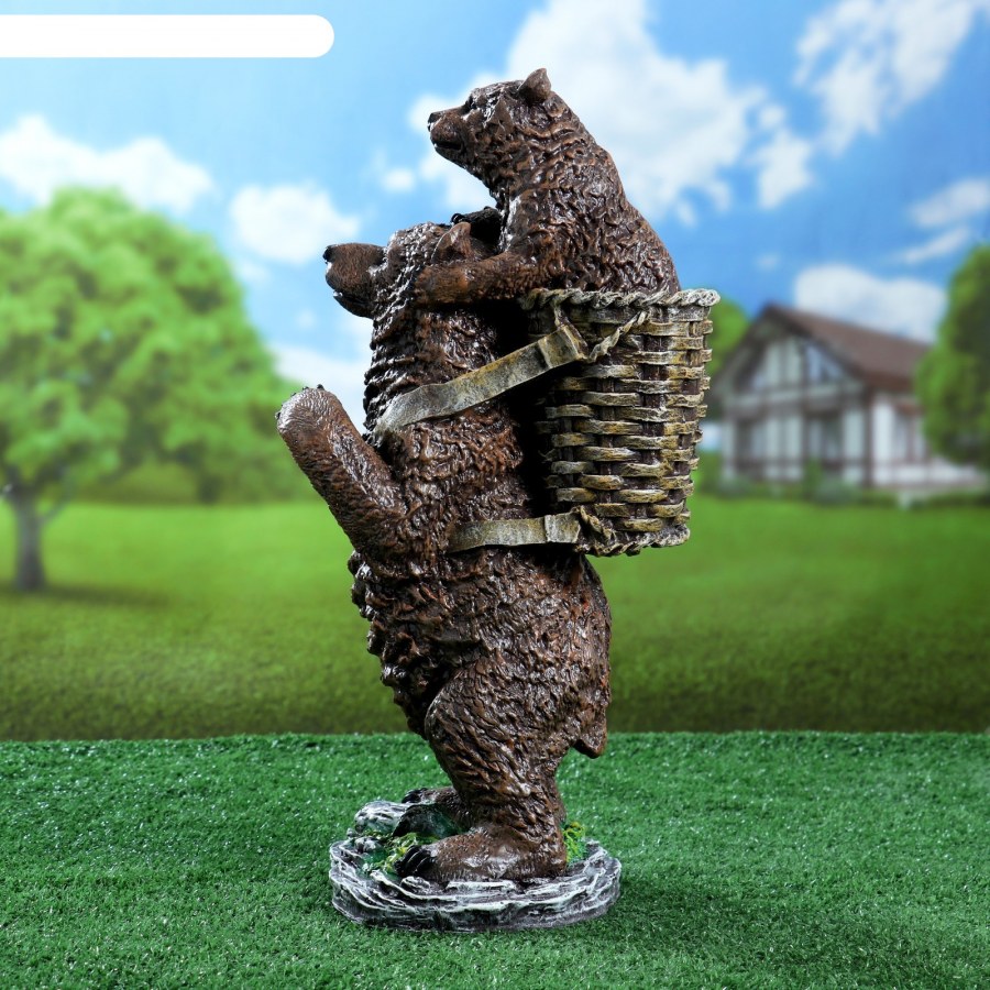 Садовая скульптура медведь