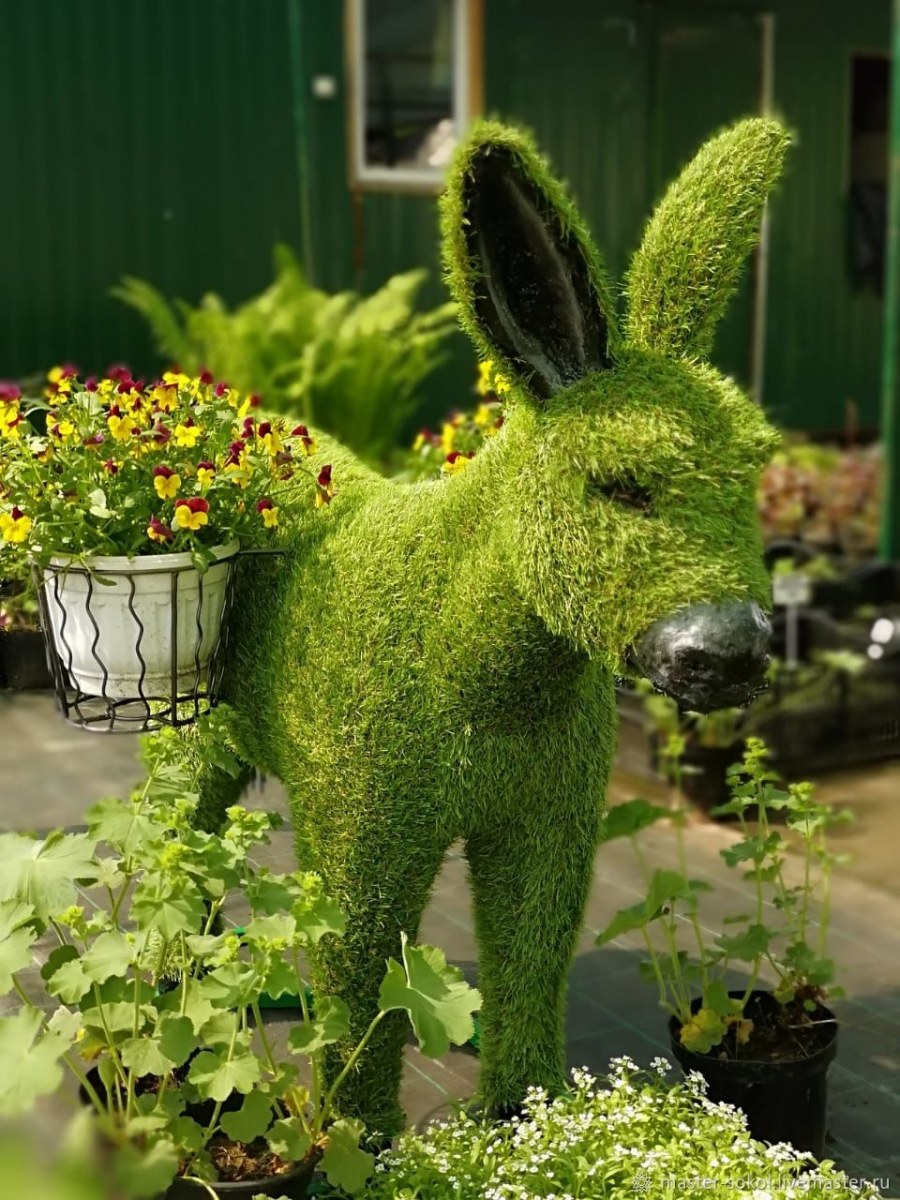 Топиар фигуры зеленый дракон