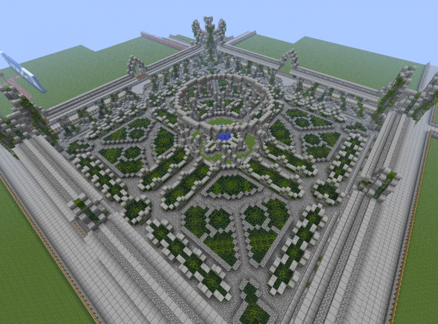 Парк в МАЙНКРАФТЕ постройка