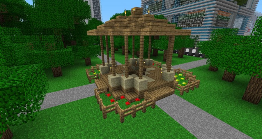 Беседка для МАЙНКРАФТА