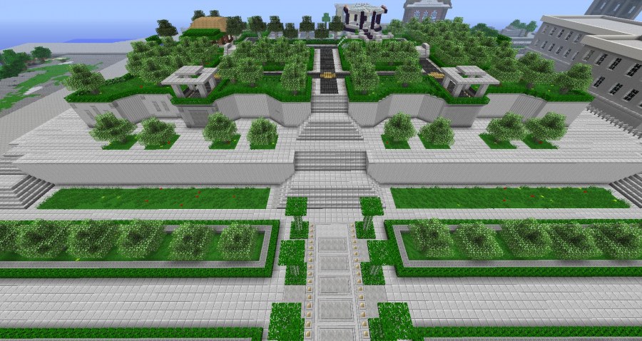 Сквер в МАЙНКРАФТЕ