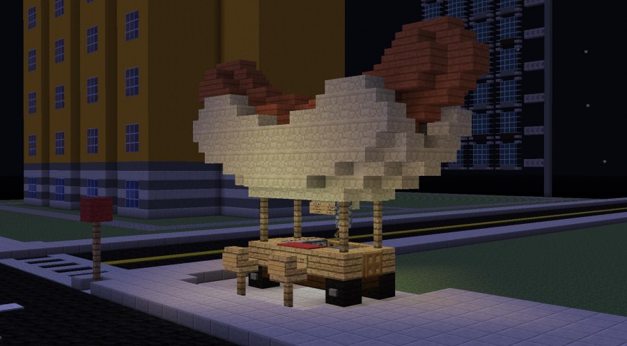 Постройка магазин в МАЙНК