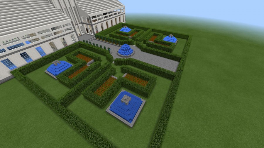 Парк в МАЙНКРАФТЕ постройка