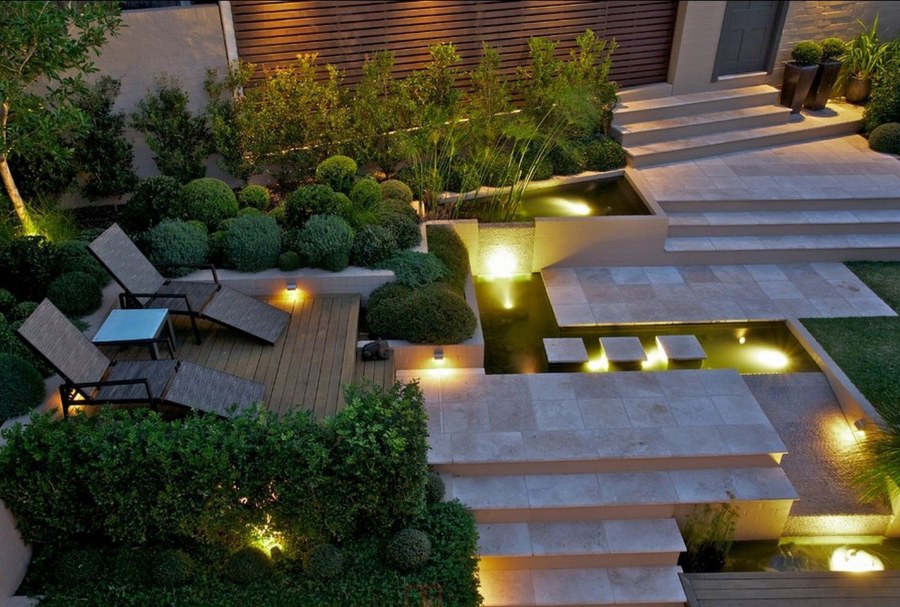 Освещение в саду