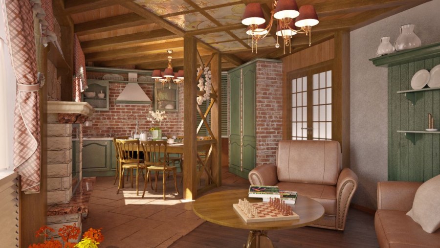 "Фазенда". Прованс в дачной гостиной