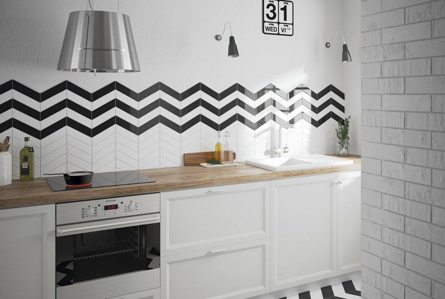 Плитка equipe Chevron Wall White