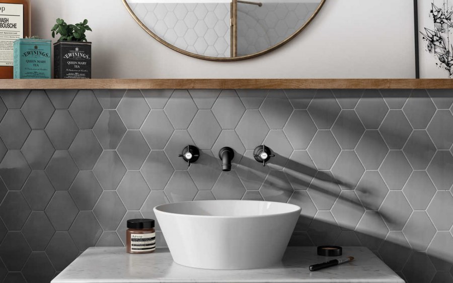 Плитка equipe Scale - Hexagon White